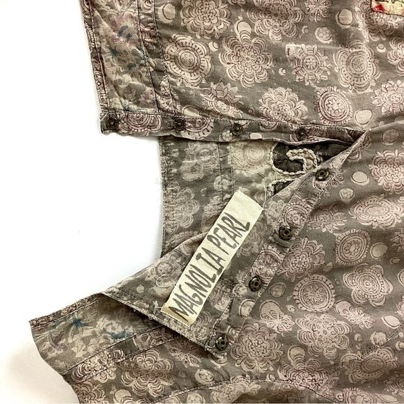 MAGNOLIA PEARL O/S Star Child Gloria Dress Distressed Appliqué Lagenlook - Picture 3 of 9